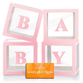 Ledido baby boxes pink assembly view showing simple fold-and-fit setup for party decor