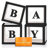 Ledido baby boxes four black boxes assembly for a chic backdrop.