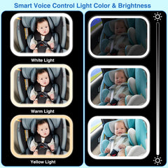 LeeWent smart baby car mirror USB-powered design with reliable power source