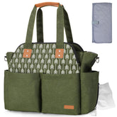 Lekebaby diaper bag tote overview with 17 pockets for organized outings