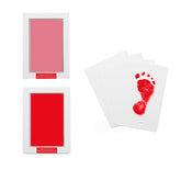 LelonHo baby handprint inkpad pink showing a clean touch imprint for keepsake memories