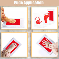 LelonHo inkless kit contents red includes four pads and eight imprint cards