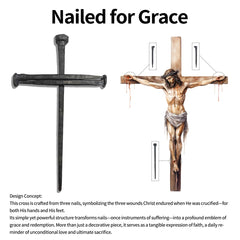 LeMeeOly cross with rustic finish for timeless Christian decor