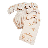 Lemon Shane Baby Closet Dividers double-sided front view for quick size sorting