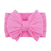 LemonSpace baby bows pink classic knot headband for all-day gentle wear.