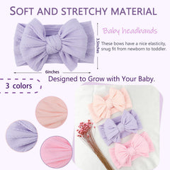 LemonSpace headband color variety pink purple offers coordinated outfits for photos.
