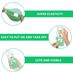 Lenpestia bottle sleeve slips on easily for quick, mess-free bottle prep.