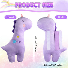 Lenwen seatbelt pillow purple pattern close-up highlights soft fabric.