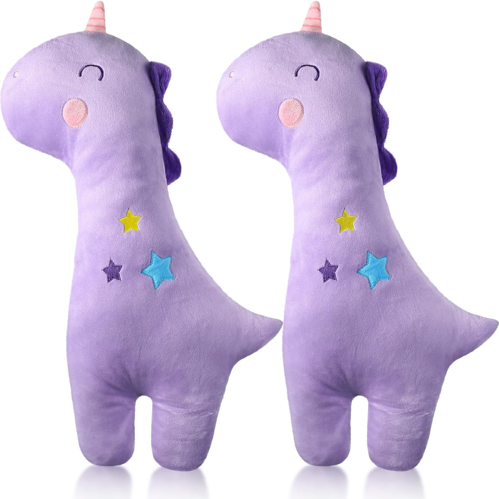 Lenwen unicorn seatbelt pillow for kids provides neck support on travel.