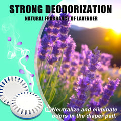 LeoTube lavender-scented closeup emphasizes soothing fragrance during diaper changes.