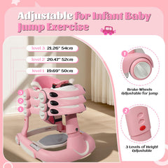 Lerrutue baby walker push trolley pink offers portable assistance for curious adventures