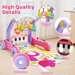 Close-up of Letapapa baby gym piano keys for musical play and rhythm
