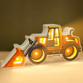 Letoiz Night Light for Kids wooden loader with LED glow providing soothing bedtime lighting.