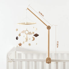 lets-make height-adjustable arm with three levels supports growing cribs
