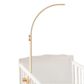 lets-make baby crib mobile arm curved-structure provides stable hanging for nursery mobiles.