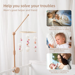 lets make baby crib mobile arm extended to 30 inches for larger cribs.
