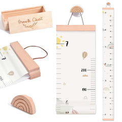 let's make growth chart box keepsake; sturdy pine keeps milestones safe for years