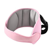 LETTON car-seat head support grayish pink with buckle offers stable ride comfort.