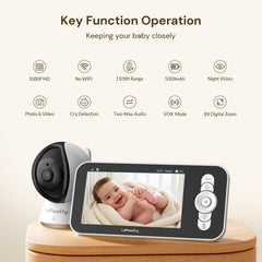 Leviewlity monitor's 5-inch HD screen displays crisp 1080P video for quick checks.