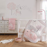 Levtex Baby Colette quilt unicorn embroidery adds whimsical focal point for nursery