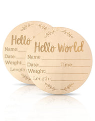 Lexaoyoo Hello World sign set on wall for warm nursery charm.