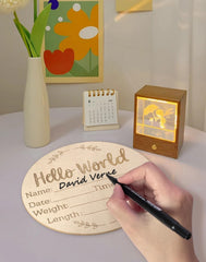 Lexaoyoo wooden sign with natural grain offers warm, durable charm.