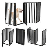 Lezbanz full metal dog gate straight panel for versatile room zoning.