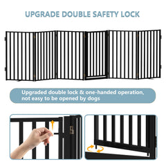 Lezbanz full metal gate stair blocker blocks access for stairs and puppies safely.
