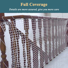 LGLFDJ bunk bed safety net folded for compact storage and portability.