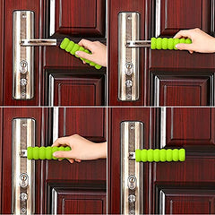 LGNOVQ six-color door-handle-covers differentiate doors easily for kids.