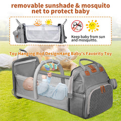 LHDYMXYN diaper bag detachable changing station extends use beyond infancy.