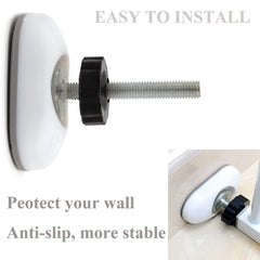 LhyBtm M10 gate adapter threaded spindle close-up for stability.