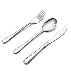 LIANYU 12-piece kids silverware set with mirror finish for easy independent meals
