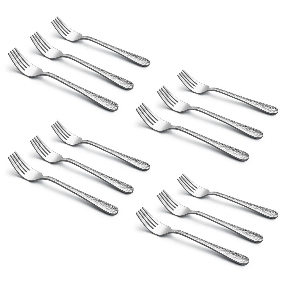 LIANYU 12-piece kids forks pack shot, durable stainless steel for daily meals