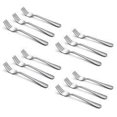 LIANYU 12-piece kids forks pack shot, durable stainless steel for daily meals