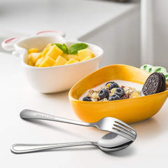 LIANYU spoon ergonomic handle promotes comfortable grip during meals
