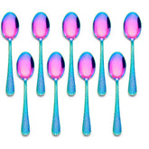 LIANYU rainbow children spoons collection for engaging self-feeding