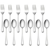 LIANYU toddler utensils set 12-piece, kid-friendly design for mealtime independence