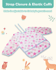Double-adjust strap on Lictin bibs for growing toddlers