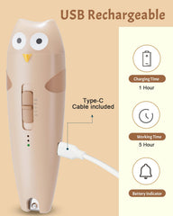 Lictin six grinding heads for baby and adult use, shown for growth stages