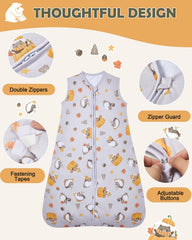 Lictin wearable blanket with adjustable length grows with your child.
