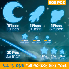 Liderstar moon sticker decal adds calming lunar detail.