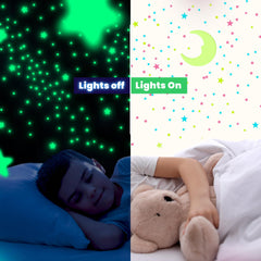 Liderstar uv flashlight included helps energize the stars for glowing nights.