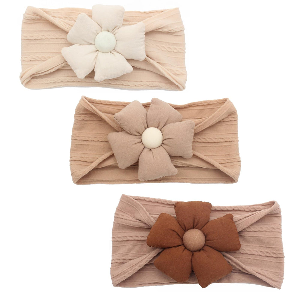 LIDHAY Mi Coffee flower headband for newborns with soft elasticity for comfy photos