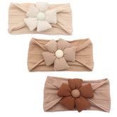 LIDHAY Mi Coffee flower headband for newborns with soft elasticity for comfy photos