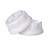 Lifefactory flat cap on a 4-ounce glass bottle for easy hydration on the go