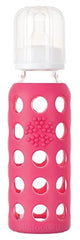 Lifefactory sippy cap Raspberry converts bottle to spill-resistant sippy.
