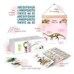 LIFELIKO pink wall ruler shown in a kid's room, removable for flexible layout.