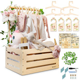 lifemories wooden baby shower crate closet shows sturdy nursery storage option