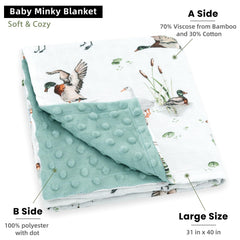 LifeTree blanket back dotted fleece adds gentle texture and warmth for cozy evenings